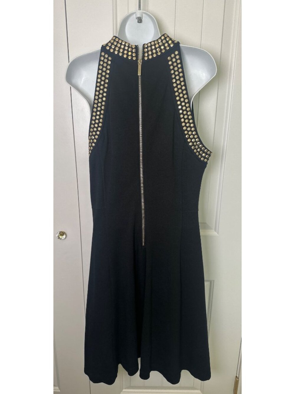 Designer Carmen Marc Valvo black sleeveless dress, Large - Picture 3 of 7